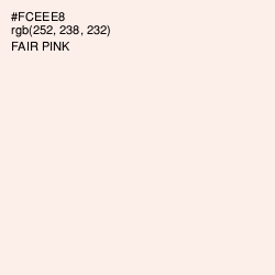 #FCEEE8 - Fair Pink Color Image